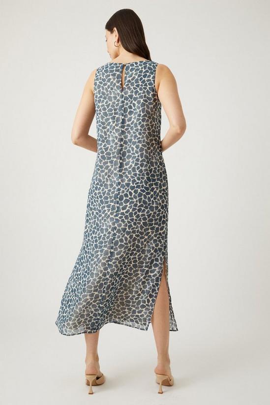 Wallis Blue Giraffe Maxi Dress 3