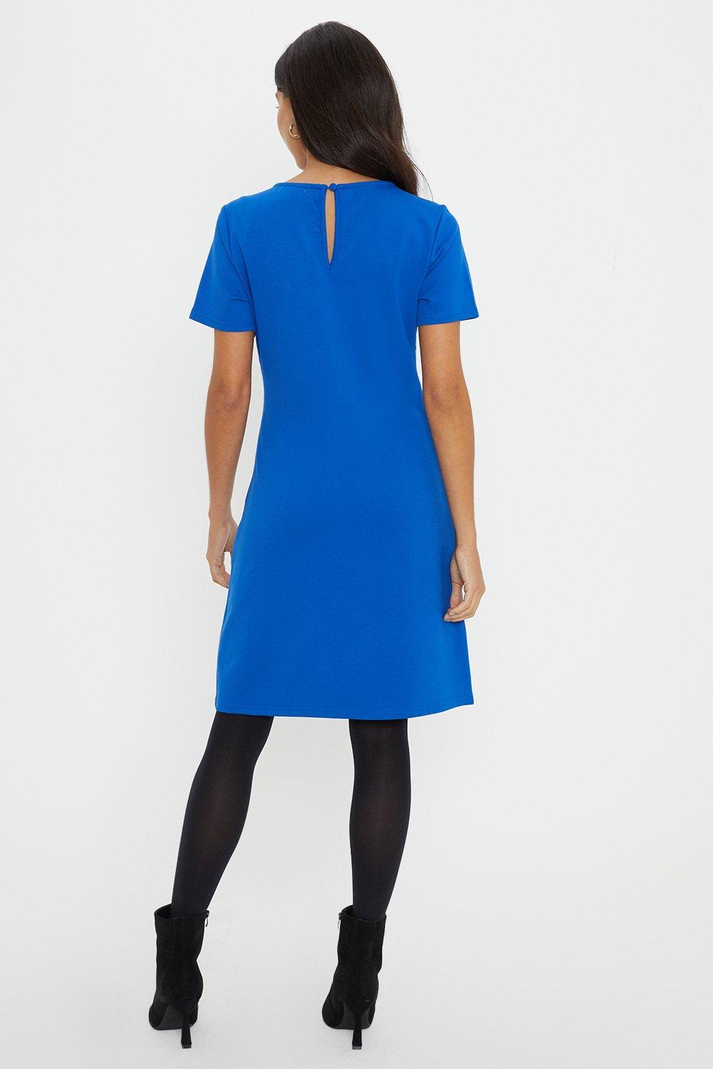 Royal blue cheap shift dress