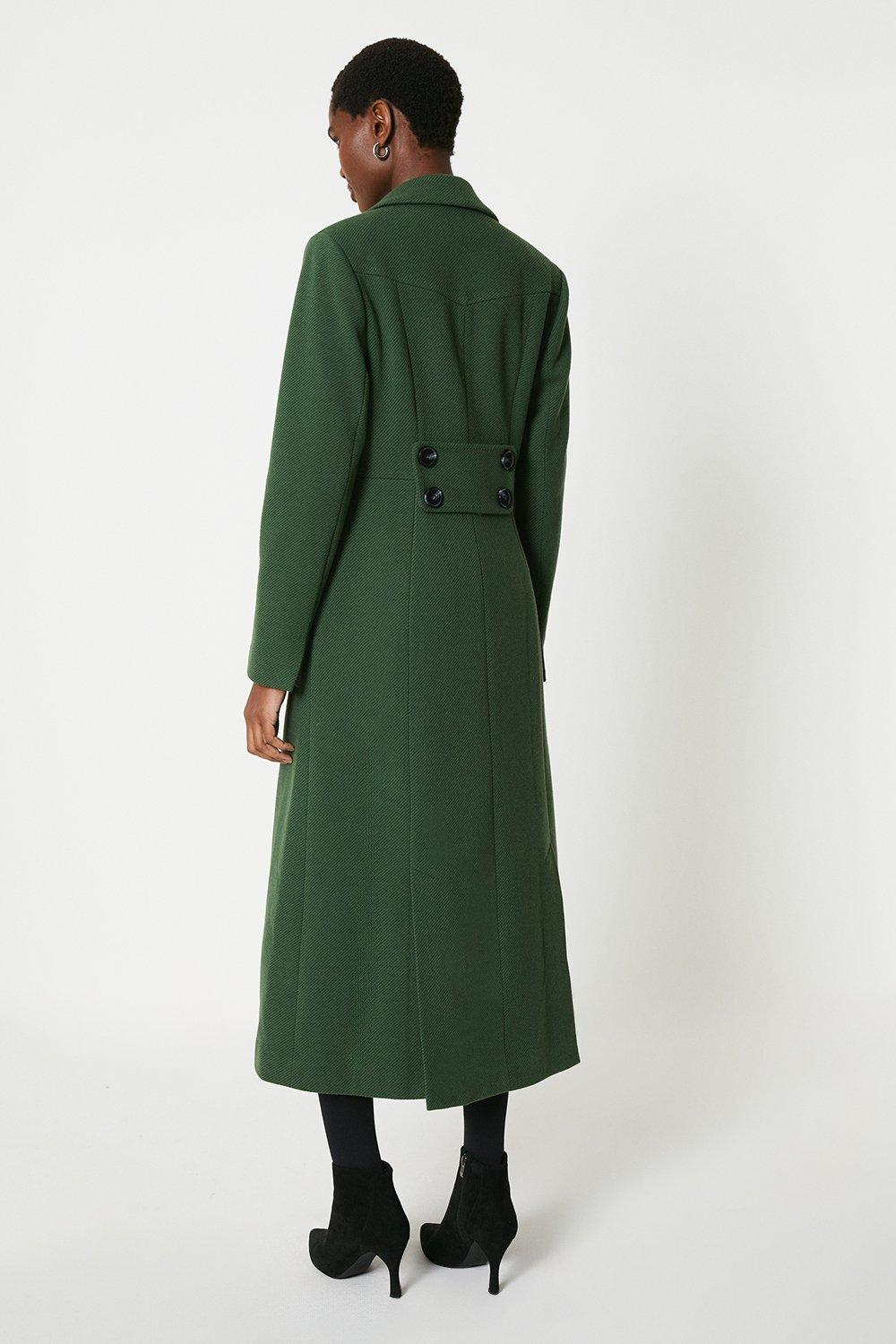 Wallis longline hotsell military coat