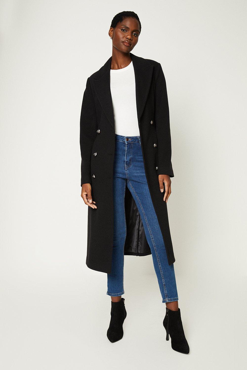 Long belted coat sale