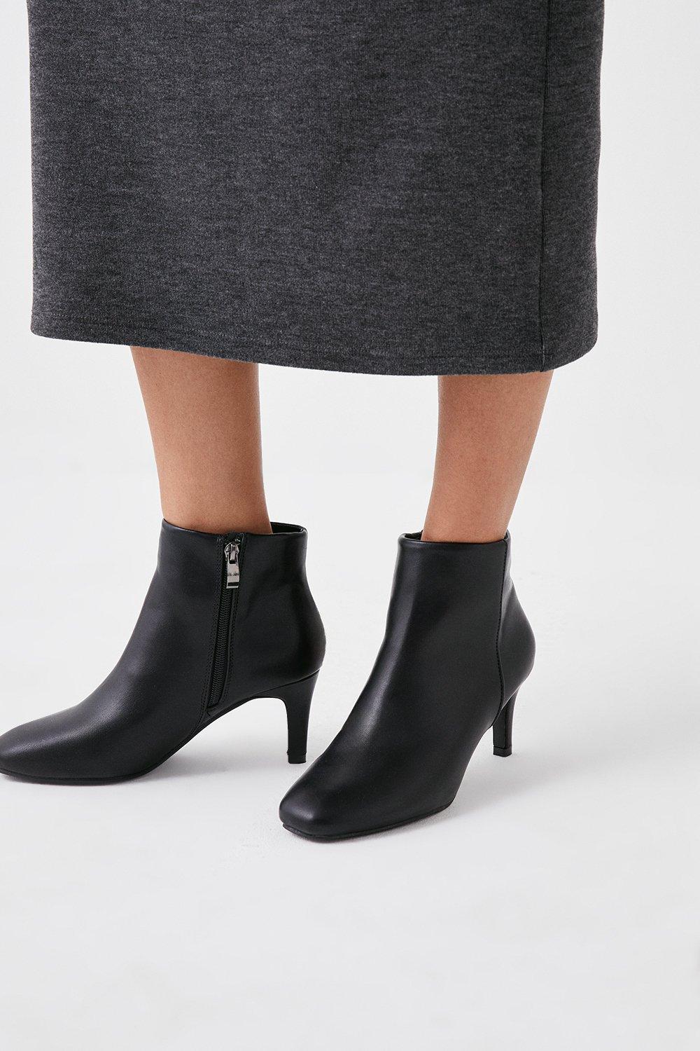 Womens Andi Almond Toe Medium Stiletto Heel Shoe Boots