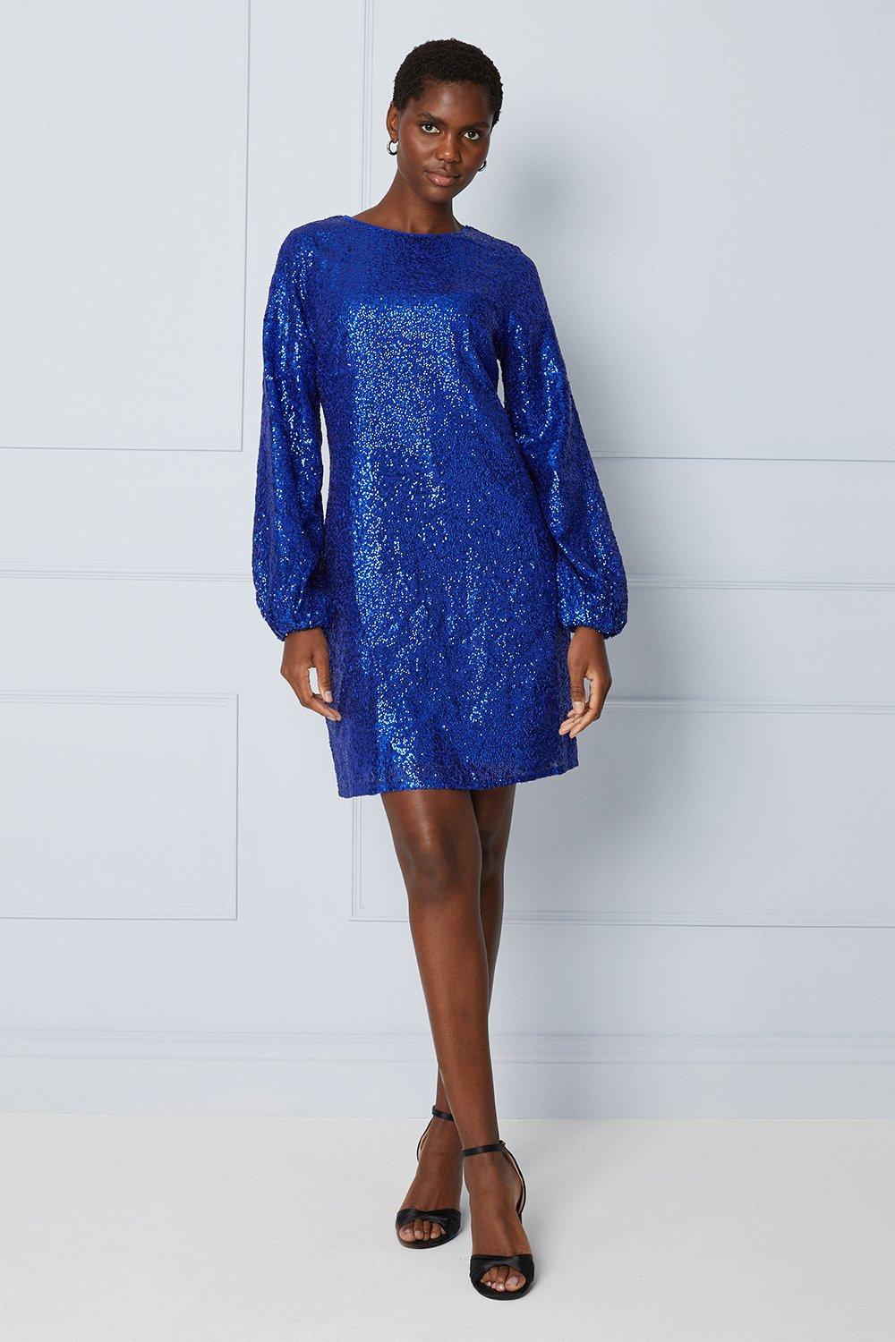 Cobalt blue swing outlet dress