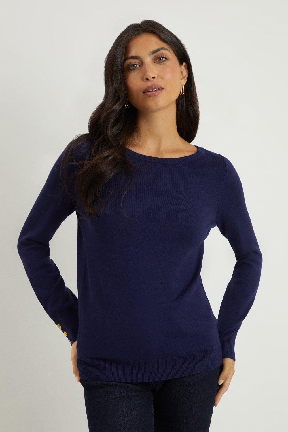 Slash neck online jumper