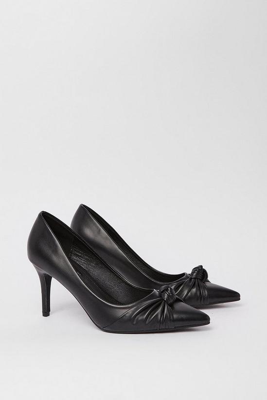 Heels | Danbury Soft Knot High Heeled Court Shoes | Wallis