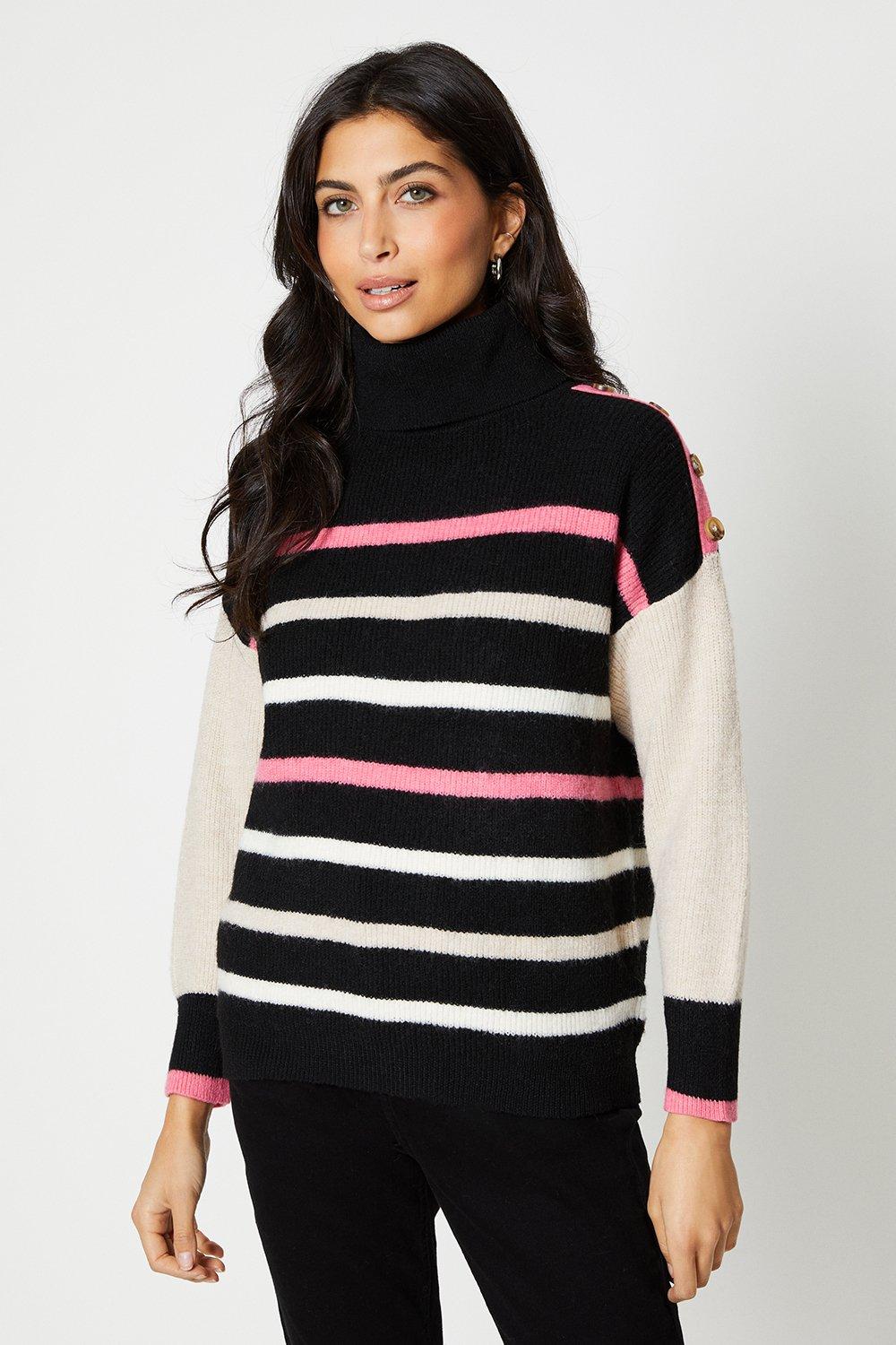 Jumpers Cardigans Petite Mix Pop Stripe Jumper Wallis