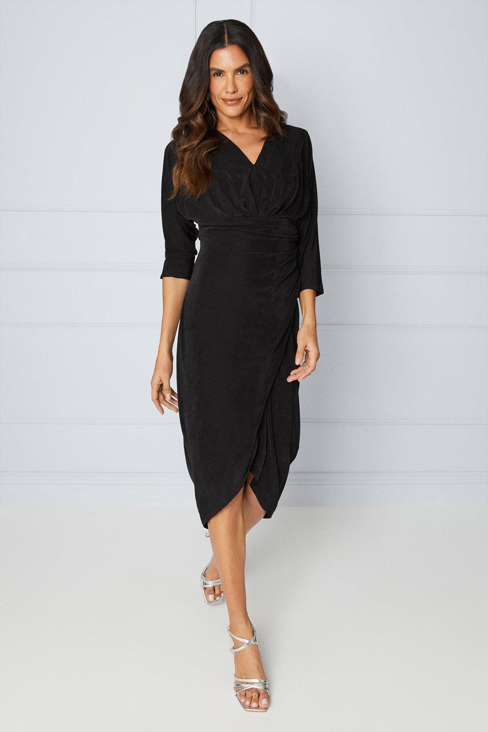 Jersey batwing clearance dress