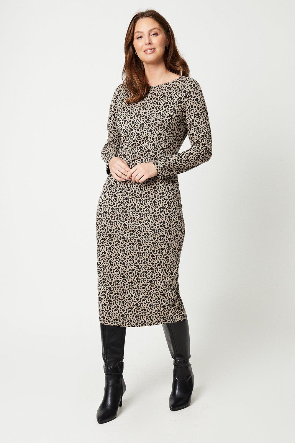 Ruched midi hotsell dress plus size