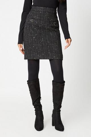 Shirley PU Leather Mini Skirt Black