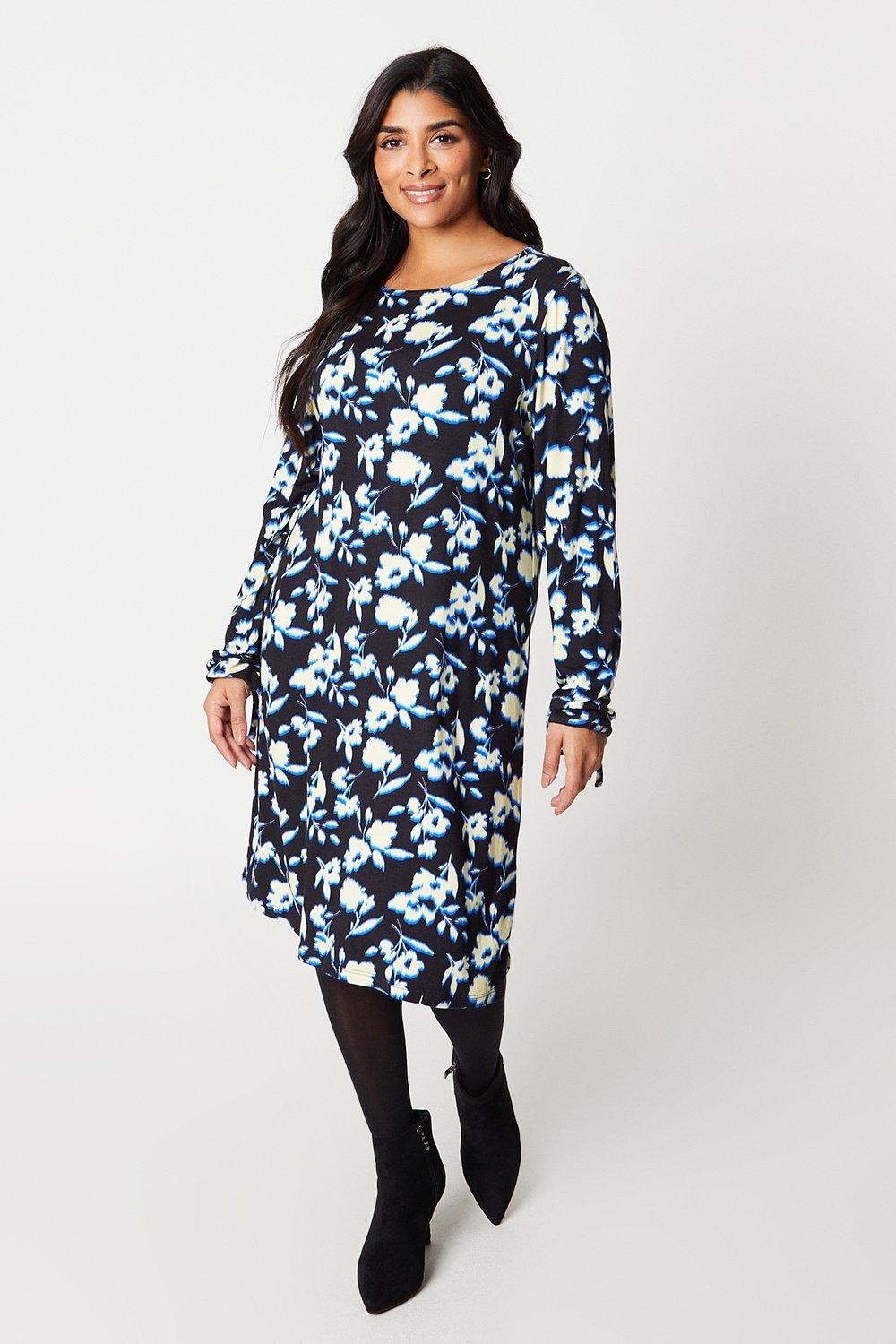 Wallis blue shop floral dress