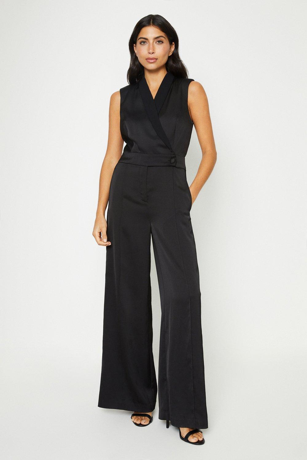 Wallis petite tuxedo store jumpsuit