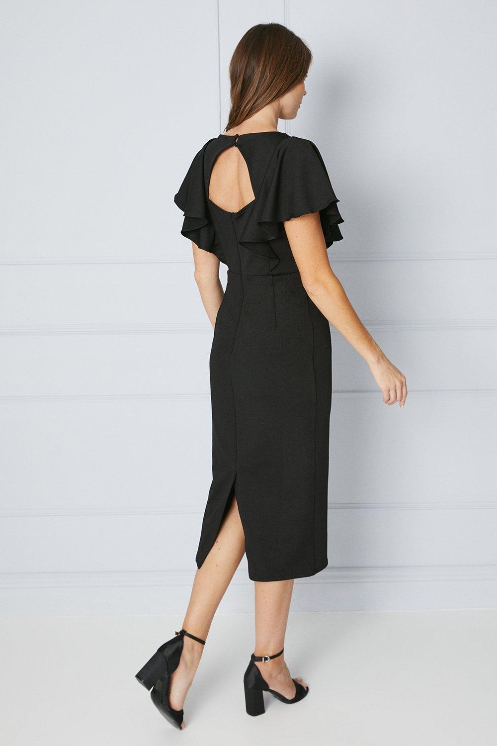 Ruffle hotsell scuba dress