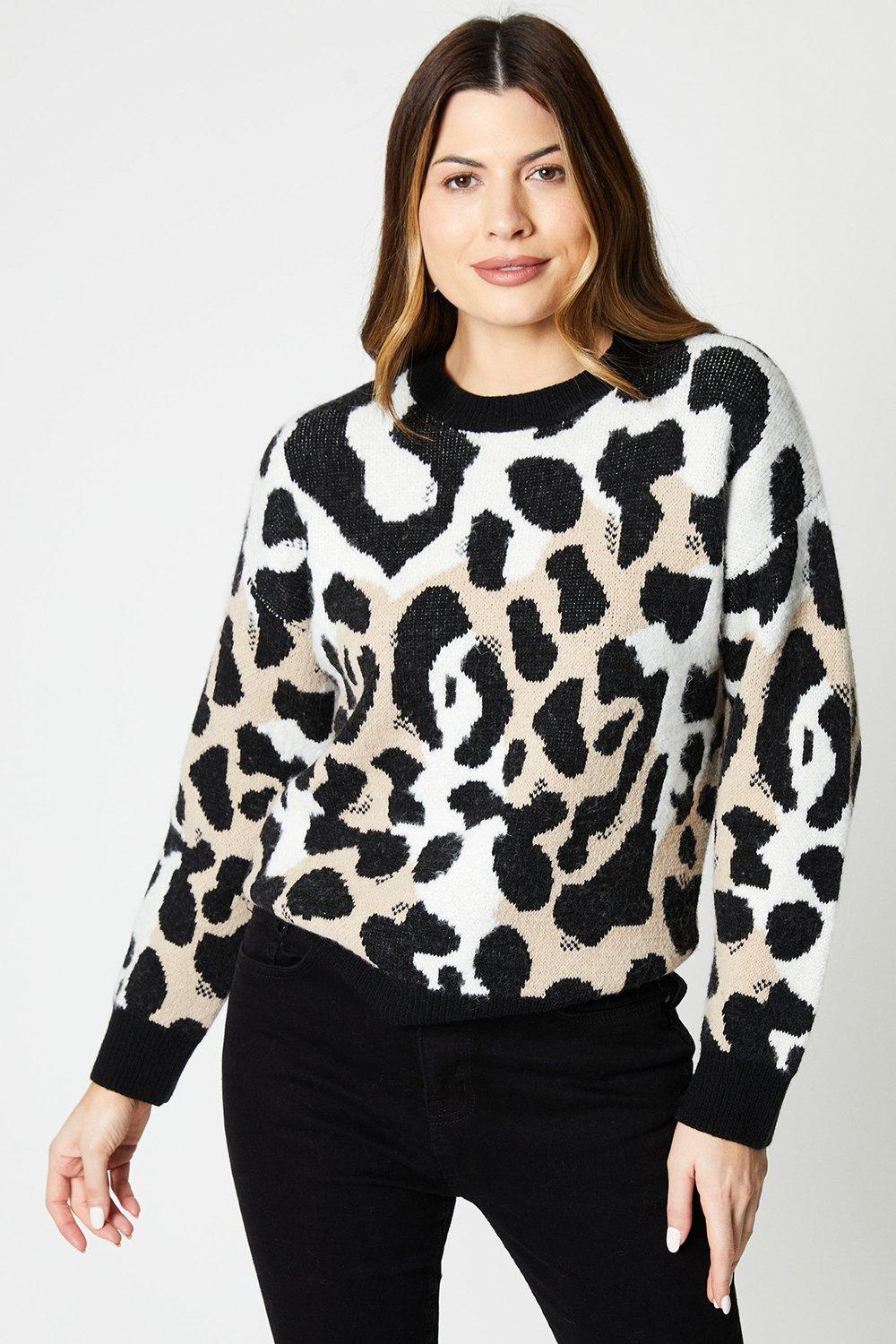 Womens Brushed Jacquard Cosy Animal Sweater