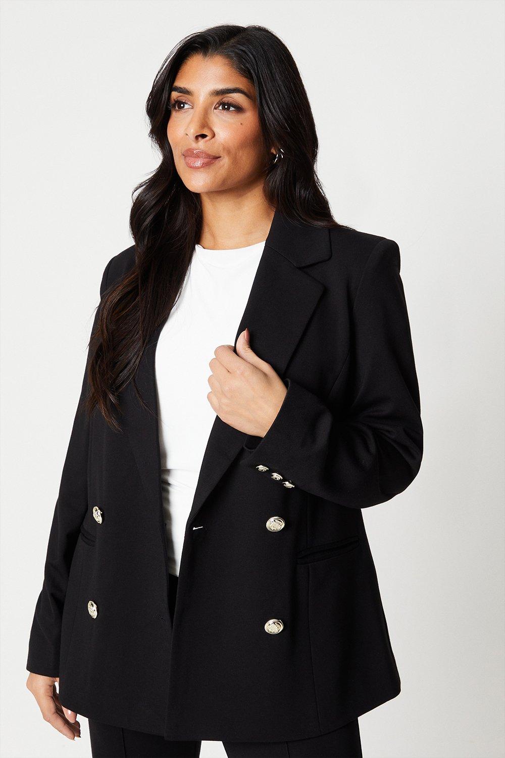 Jackets & Coats | Premium Ponte Military Blazer | Wallis