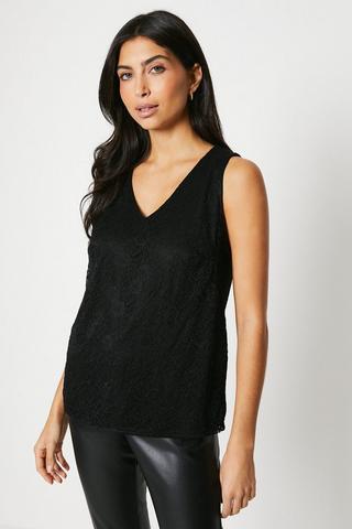 Buy Long Tall Sally Black Maternity Cami Vest Tops 2 Pack from the