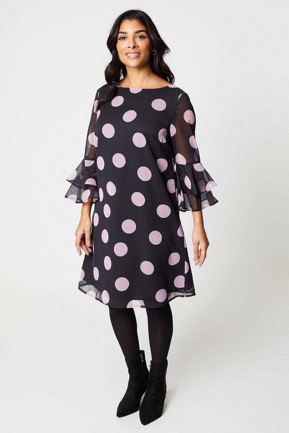 Petite spot outlet dress