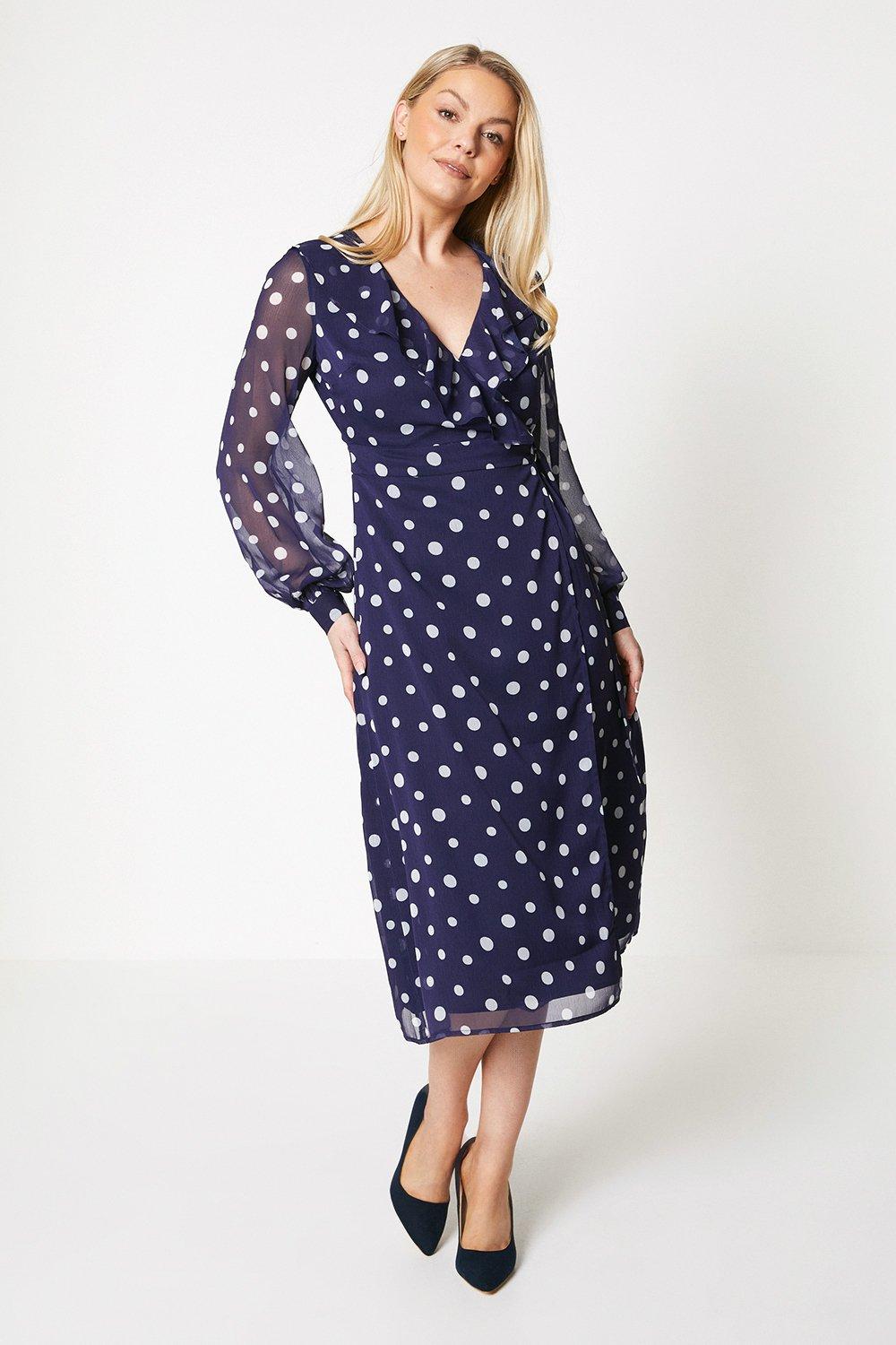 Belt store wrap dress