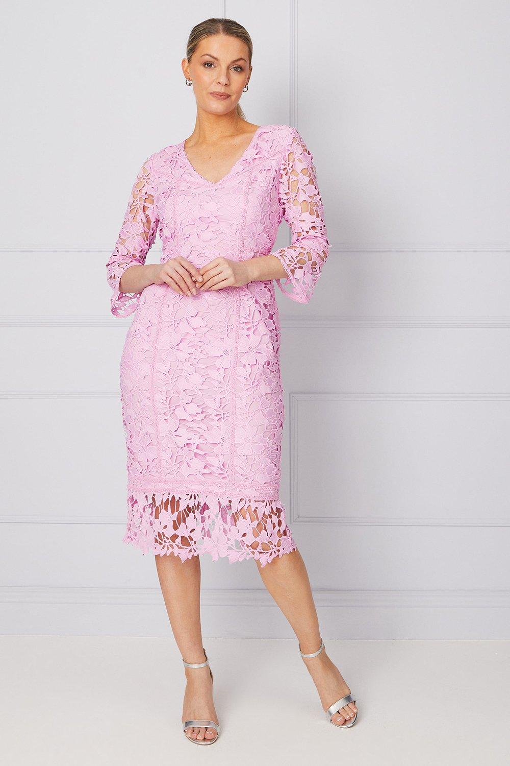 Womens Occasion Premium Lace Pencil Dress
