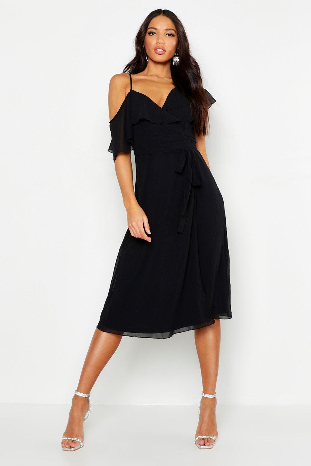 Cold shoulder outlet skater dress uk