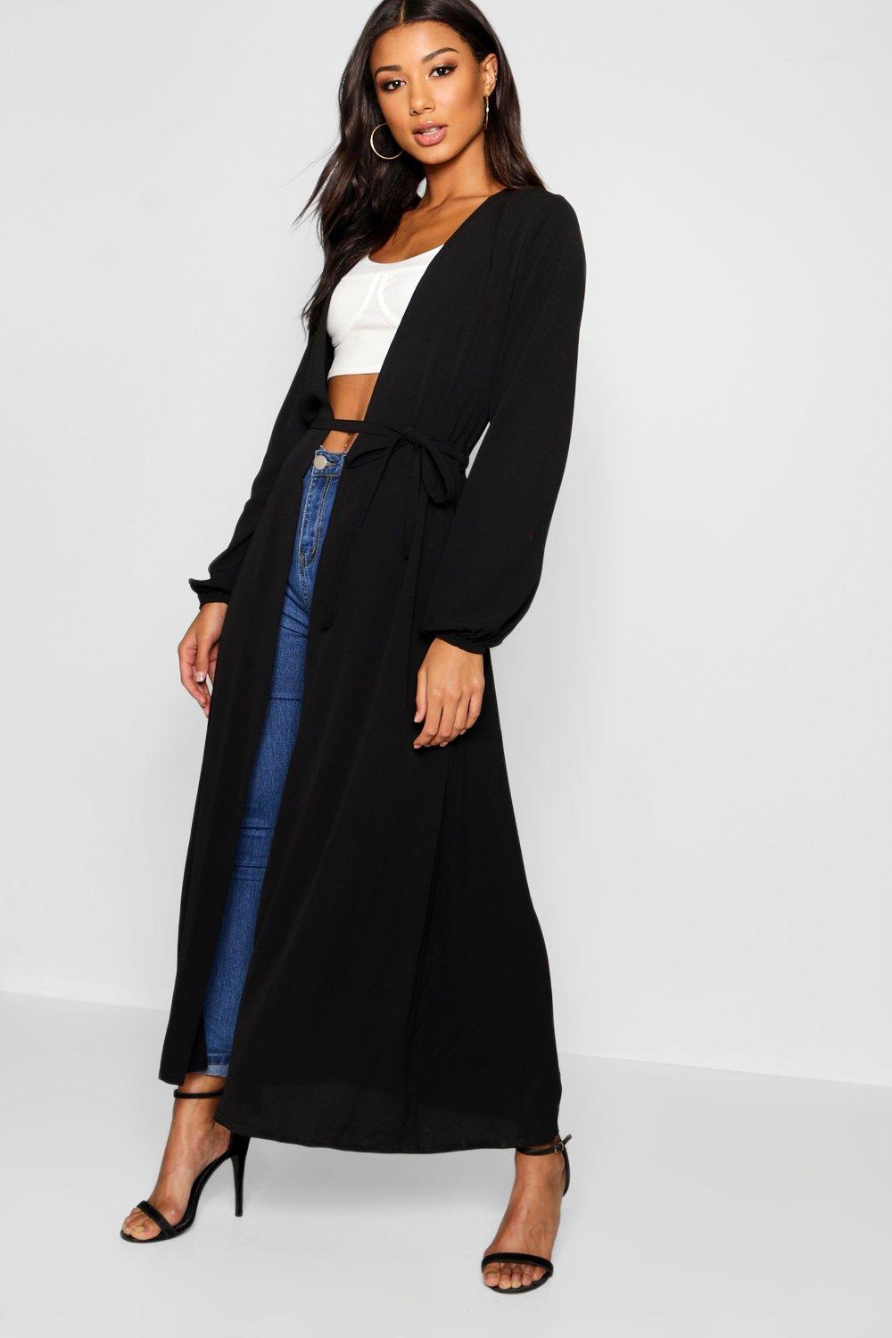 Maxi shop belted kimono