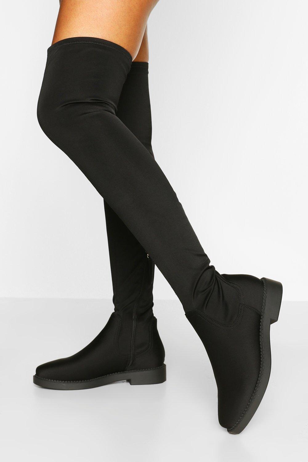 Flat over the store knee boots australia