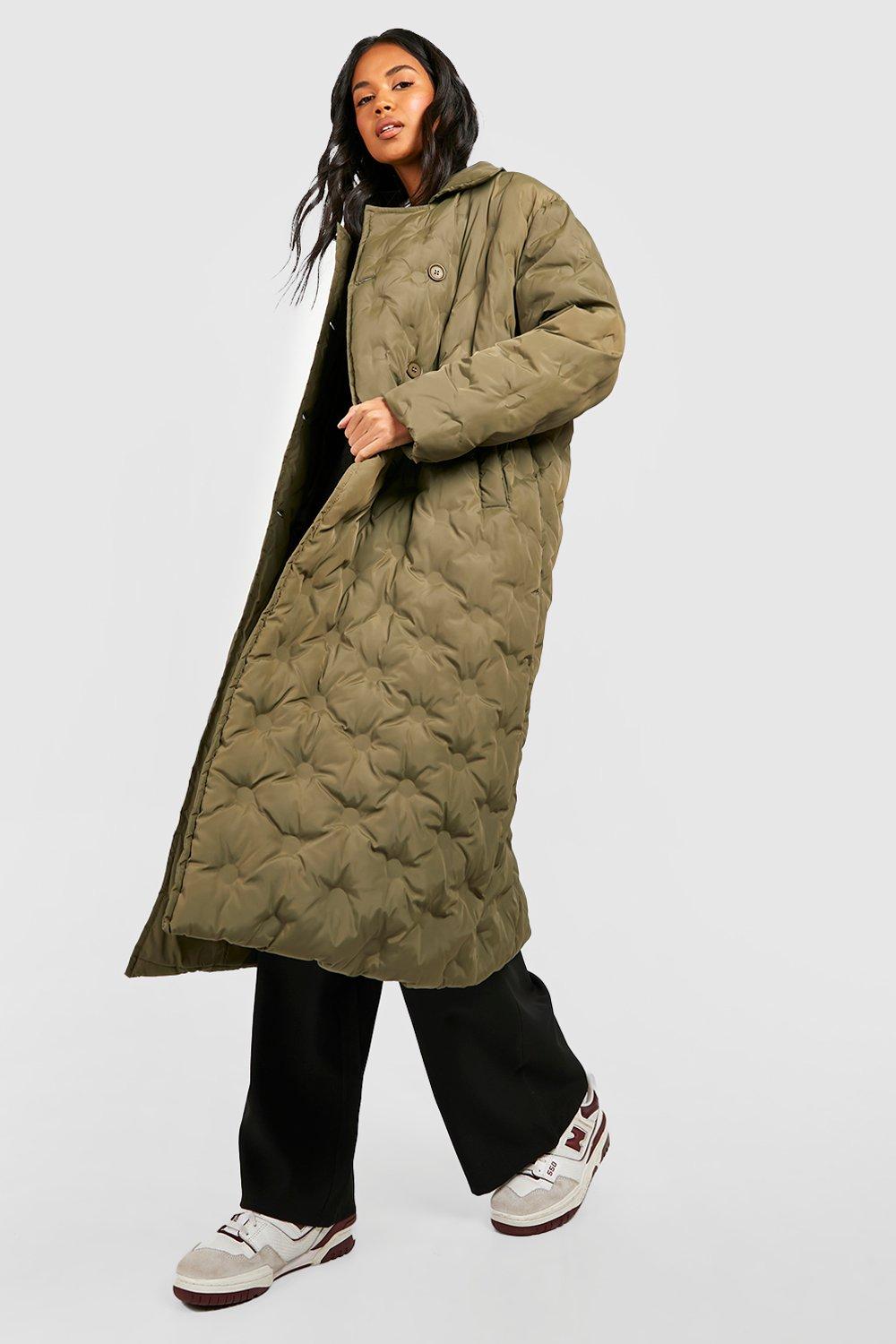 Quilted Longline Padded Coat