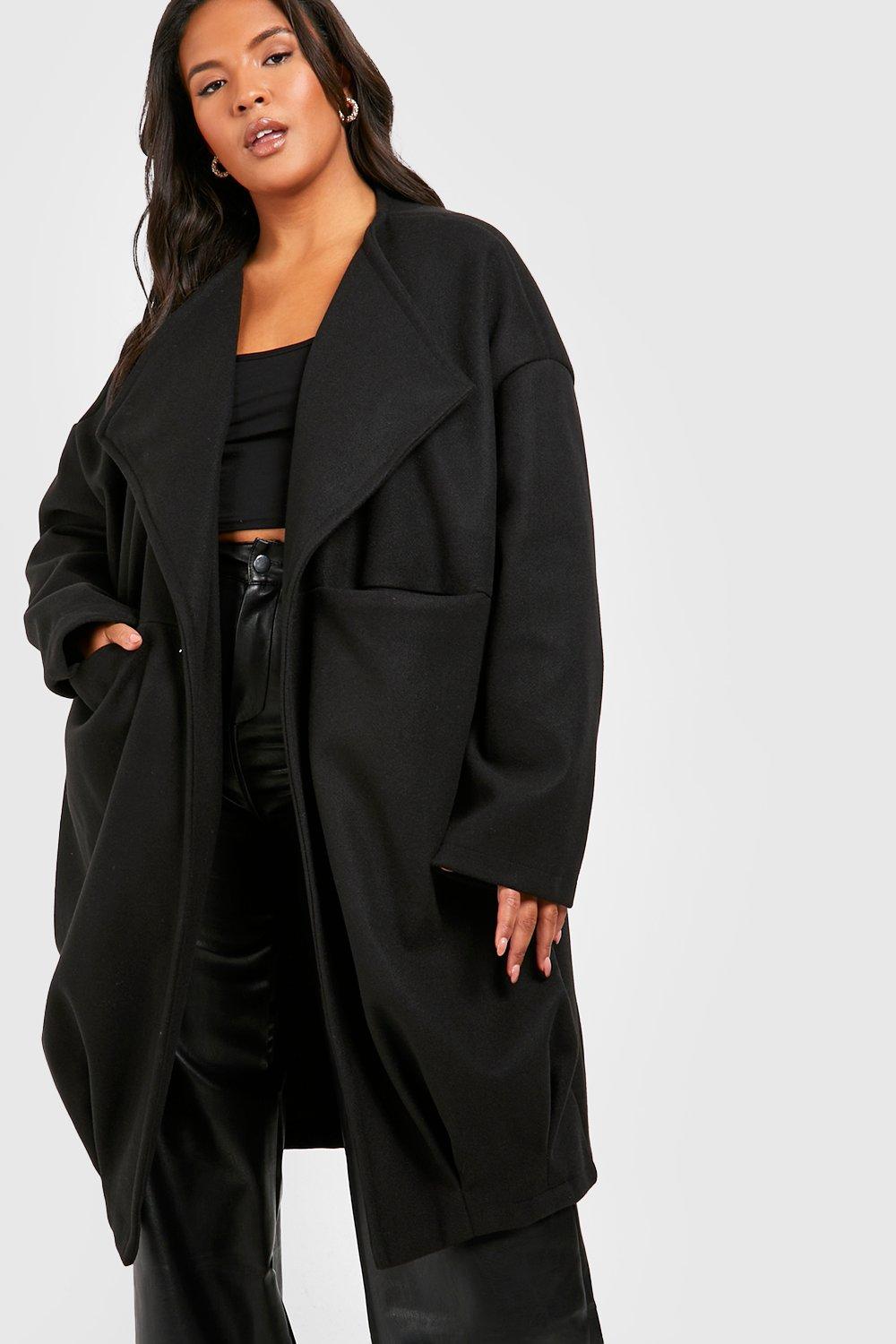 Plus size sale cocoon coat