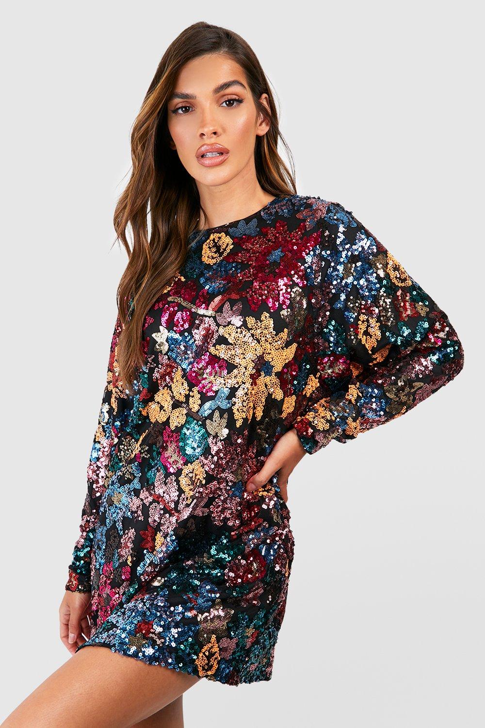 Sequin shift outlet dress uk