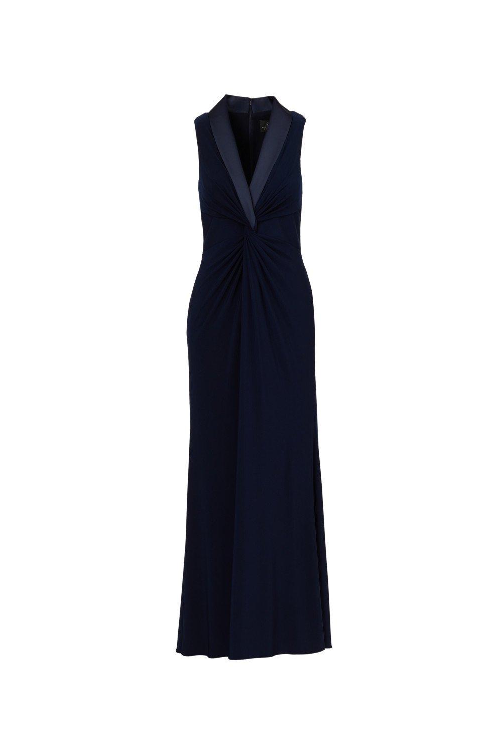 Dresses Jersey Tuxedo Gown Adrianna Papell