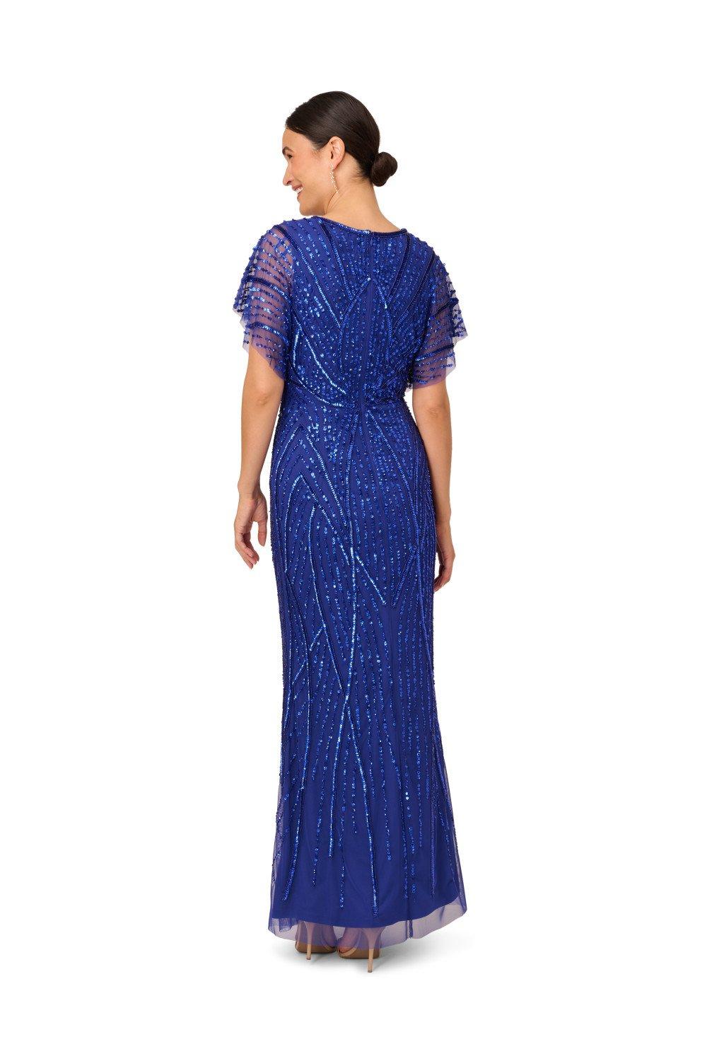 Dresses Long Beaded Gown Adrianna Papell