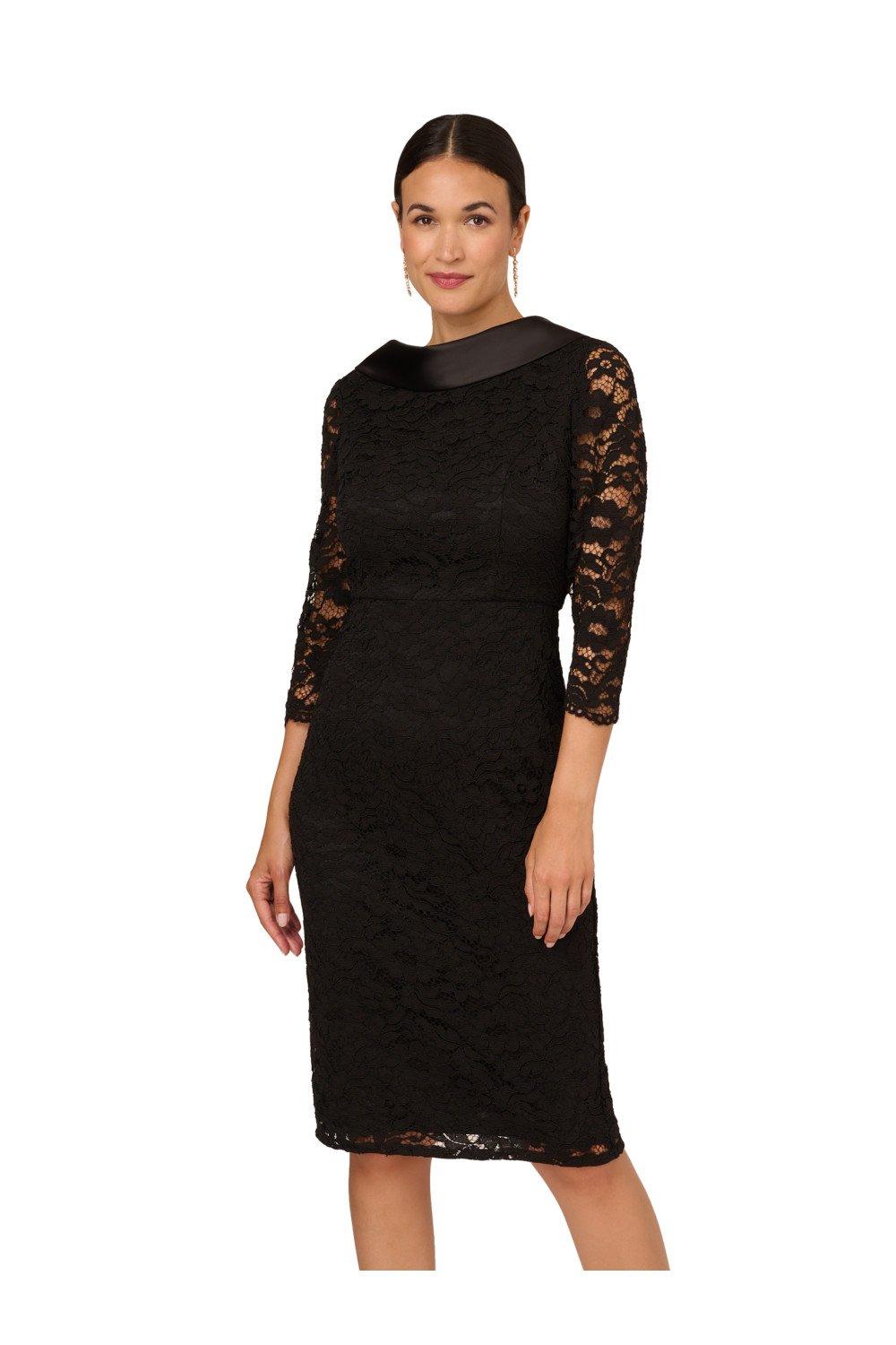 Dresses Roll Neck Sheath Dress Adrianna Papell