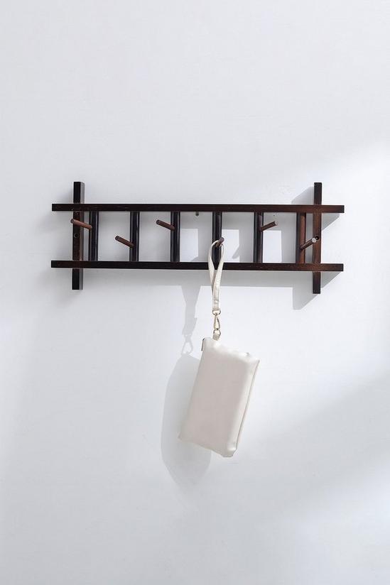 Living and Home Horizontal Wall Mounted Clothes Rack Hat Hooks 1