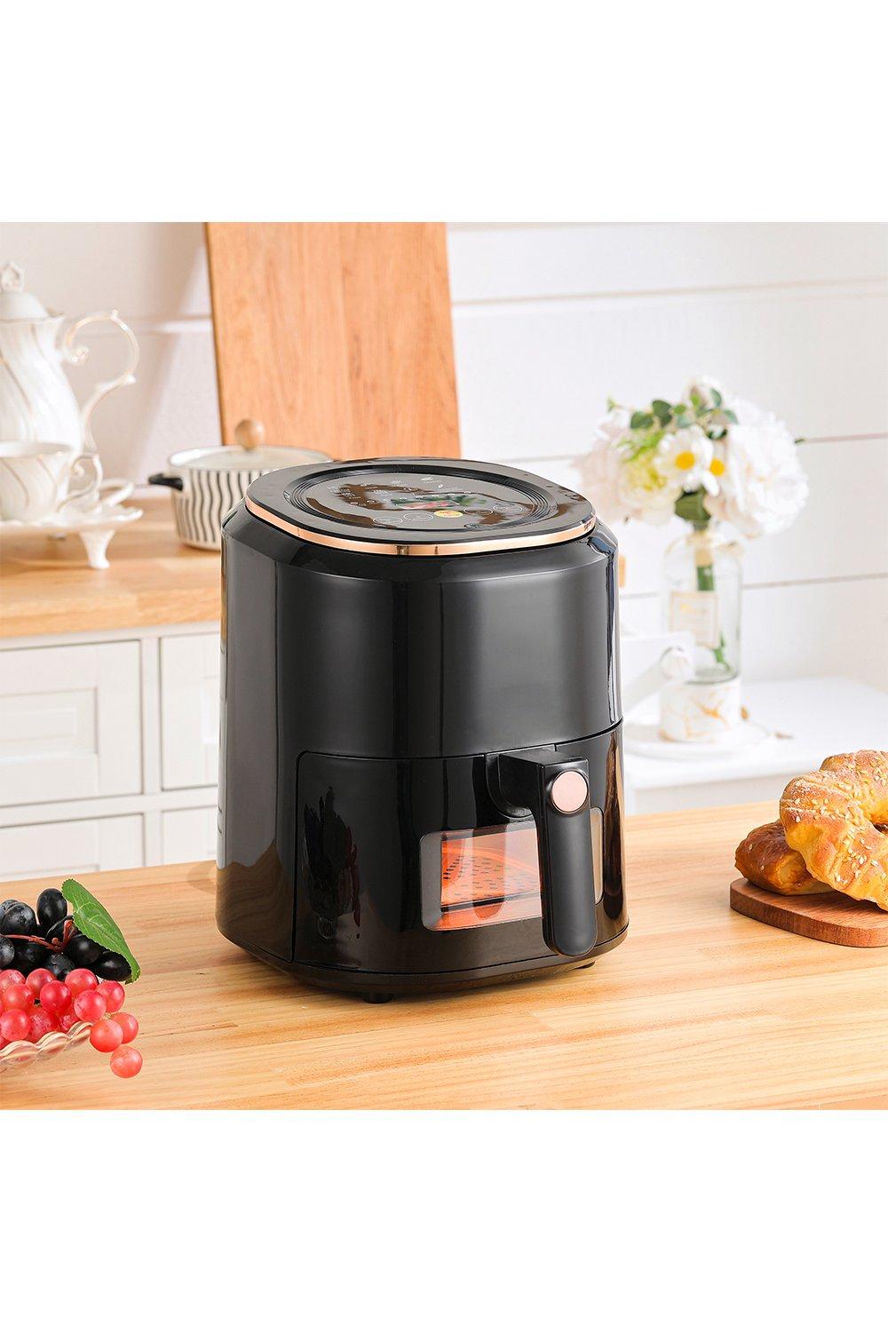 Fryers | 5L Black Digital Touchscreen Air Fryer | Living And Home