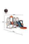 Living and Home 3-in-1 Children Toddler Swing and Slide Set Climber Playset thumbnail 6