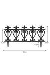 Living and Home 3pcs Decorative Garden Border Fence Outdoor Lawn Edging thumbnail 5