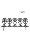 Living and Home 3pcs Decorative Garden Border Fence Outdoor Lawn Edging thumbnail 6