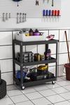 Living and Home 3-Tier Rolling Tool Cart Storage Organizer Trolley thumbnail 2