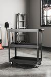 Living and Home 3-Tier Rolling Tool Cart Storage Organizer Trolley thumbnail 3