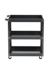 Living and Home 3-Tier Rolling Tool Cart Storage Organizer Trolley thumbnail 5