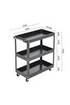 Living and Home 3-Tier Rolling Tool Cart Storage Organizer Trolley thumbnail 6