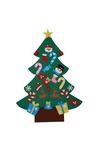 Living and Home DIY Felt Christmas Tree with Detachable Ornaments Hanging Decor thumbnail 1