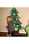 Living and Home DIY Felt Christmas Tree with Detachable Ornaments Hanging Decor thumbnail 3