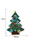 Living and Home DIY Felt Christmas Tree with Detachable Ornaments Hanging Decor thumbnail 6