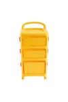 Living and Home 3-Tier Cute Yellow Duck Storage Cart with Wheels thumbnail 4