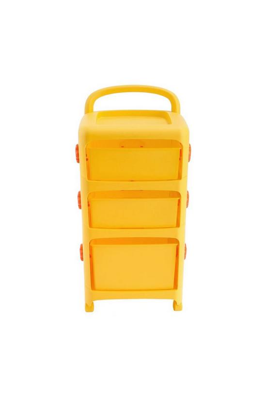 Living and Home 3-Tier Cute Yellow Duck Storage Cart with Wheels 4