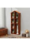 Living and Home Wall Mounted Wooden Storage Cabinet Organizer Shelf thumbnail 1