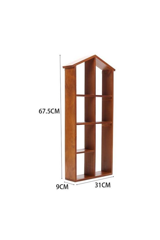 Living and Home Wall Mounted Wooden Storage Cabinet Organizer Shelf 2