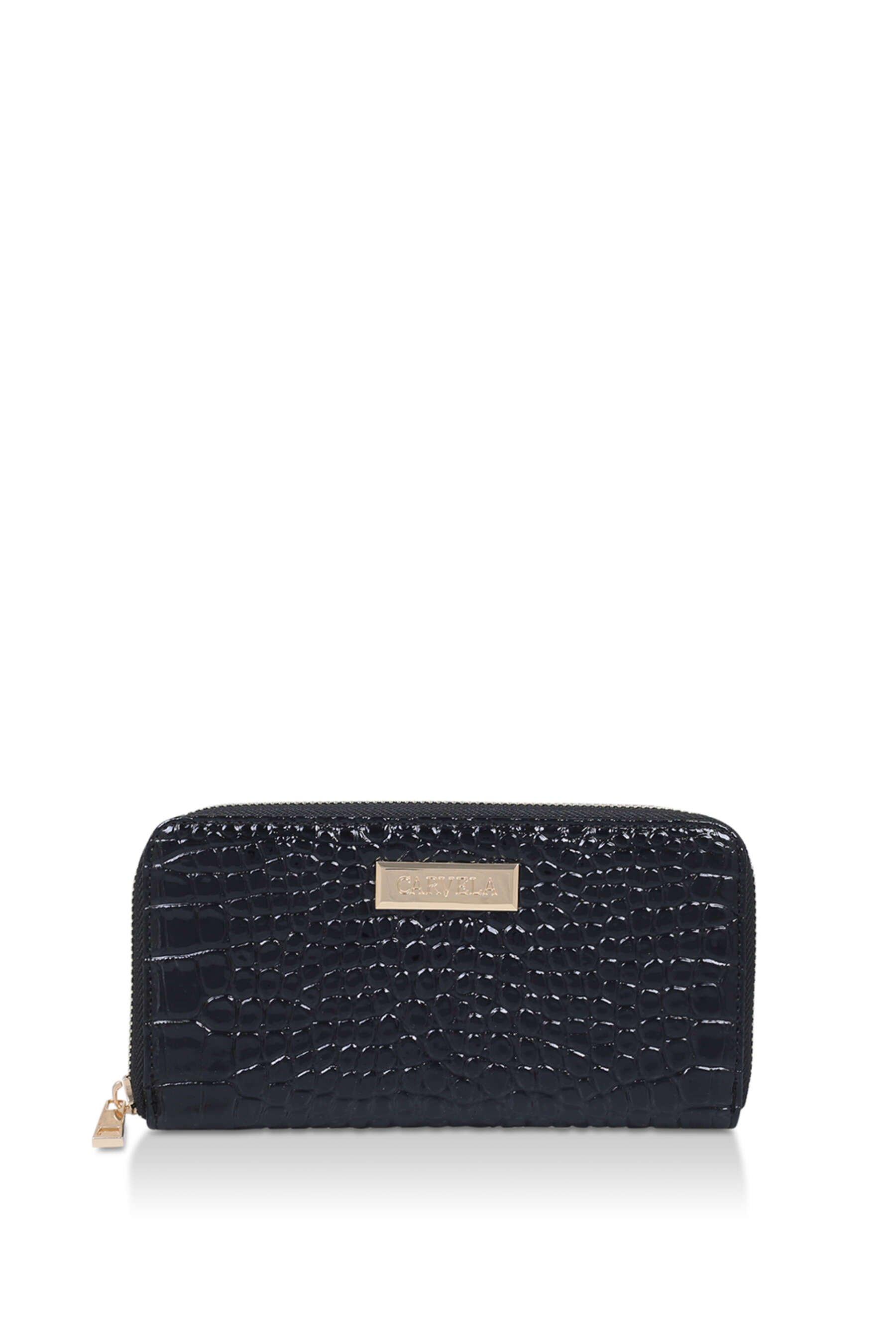 Bags Purses Annabelle Zip Wallet Croc Print Patent Bag Carvela