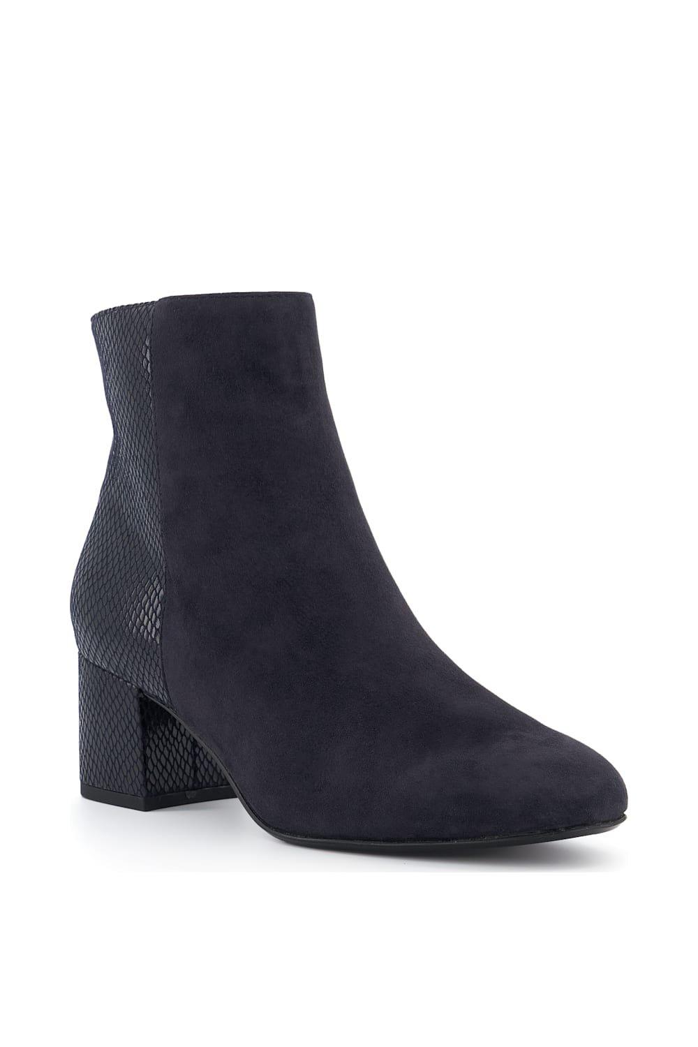 Wallis navy hot sale ankle boots