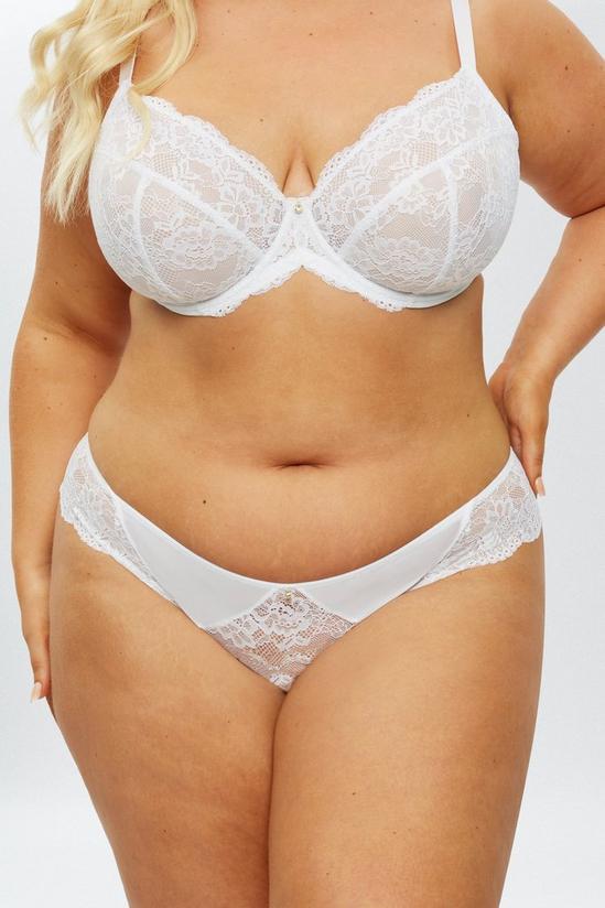 Lingerie, Sexy Lace Planet Fuller Bust DD+ Non Pad White