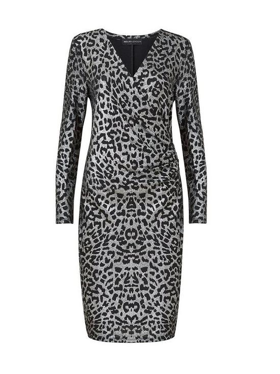 Mela Silver Leopard Bodycon Dress 4